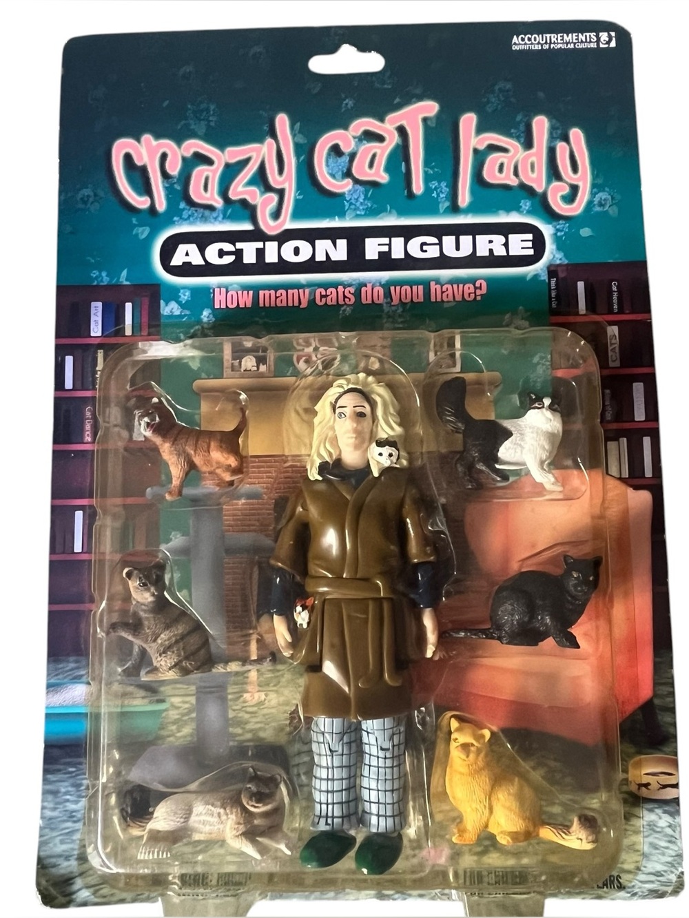 Crazy Cat Lady Action Figure New in Package Accoutrements 2004 Collectible